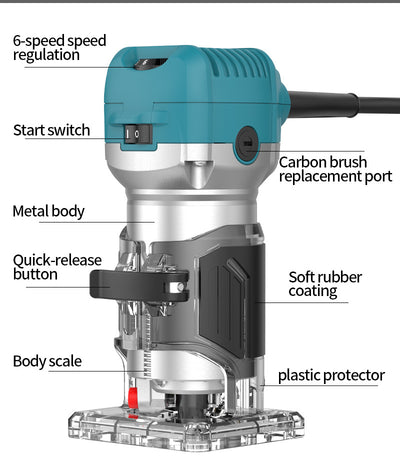 Fresadora de Bordes Eléctrica para Carpintería Profesional - Image 22