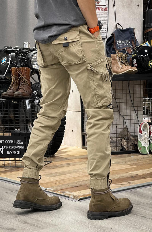 Pantalones Tácticos Casual de Pierna Recta para Hombre con Puños Ajustables - Image 15