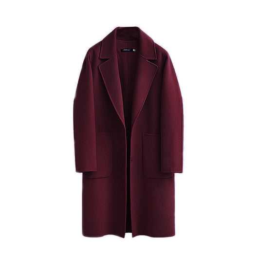 Abrigo Reversible de Lana para Mujer Otoño e Invierno - Image 8