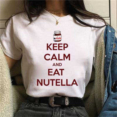 Playera Manga Corta Estampado Cacahuate Kawaii para Mujer - Image 11