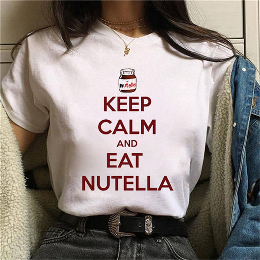Playera Manga Corta Estampado Cacahuate Kawaii para Mujer - Image 11
