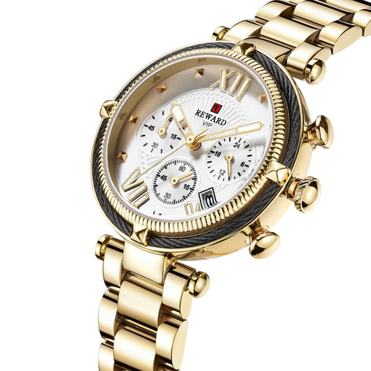 Reloj de Cuarzo Elegante para Mujer con Tres Ojos - Image 11