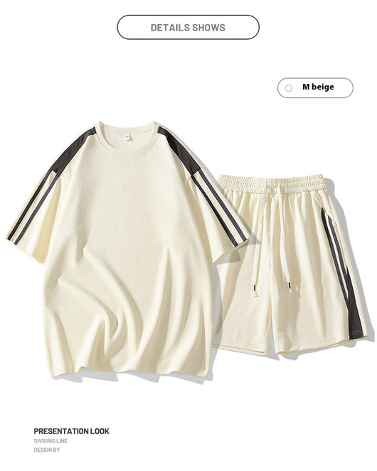 Conjunto Deportivo Hombre Estilo Hong Kong - Playera y Shorts Sueltos - Image 22
