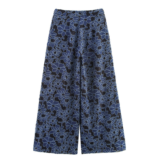 Pantalones Cómodos Bordados de Estilo Casual para Diario - Image 2