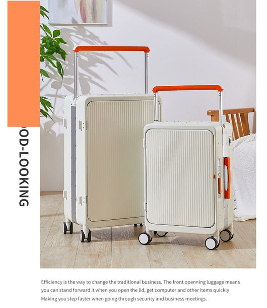 Maleta Trolley Multifuncional con Cargador USB y Ruedas Universales 20 Pulgadas - Image 20