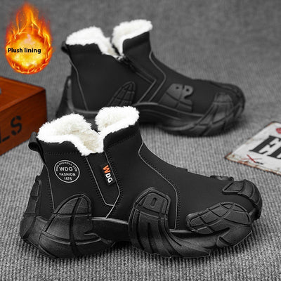 Botas Martin de Trabajo con Forro Polar y Diseño Sólido para Hombre - Image 3