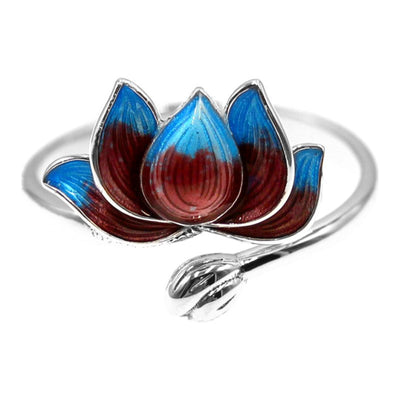 Anillo de Loto Bicolor en Resina Epoxi - Image 10
