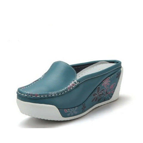 Sandalias y Pantuflas Mujer con Suela Gruesa y Tacón Inclinado - Image 10