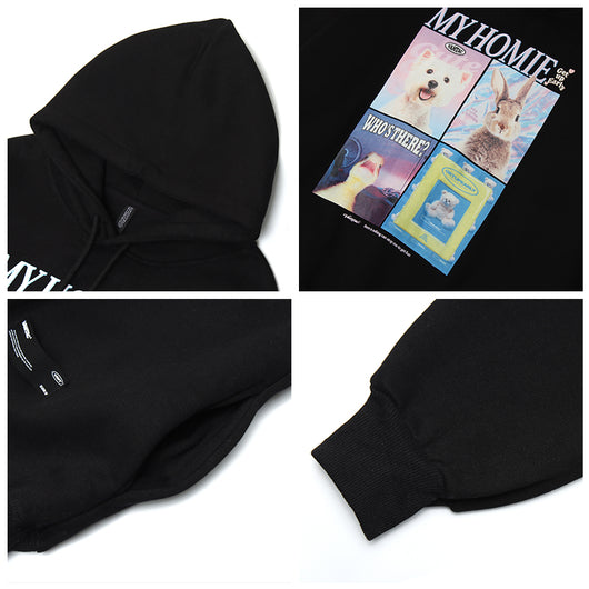 Sudadera Estampada Animal con Capucha Holgada para Parejas - Image 7