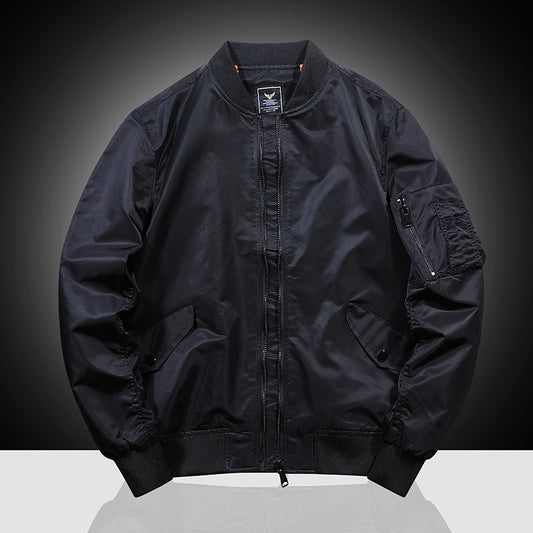 Chaqueta Aviador Bordada de Béisbol para Hombre