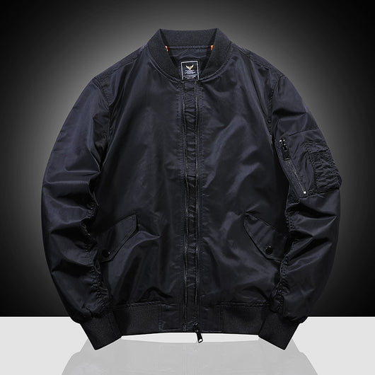 Chaqueta Aviador Bordada de Béisbol para Hombre