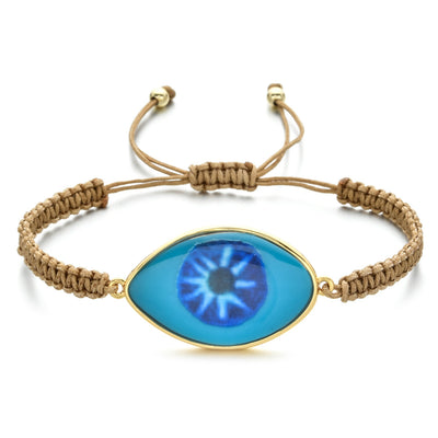 Pulsera Tejida a Mano con Ojo de Demonio Turco en Resina - Image 8