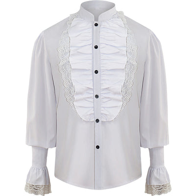 Camisa Pirata Medieval con Pliegues - Disfraz Steampunk Renaissance - Image 6