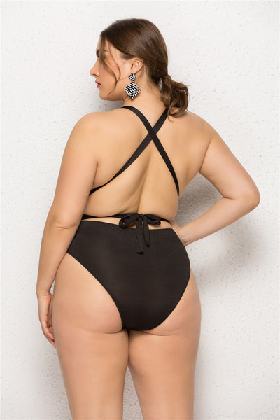 Traje de Baño Enterizo Talla Grande para Mujer - Image 11