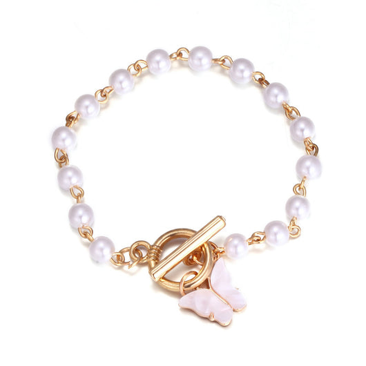Pulsera de Perla con Dije Mariposa Hada - Elegancia Femenina - Image 7