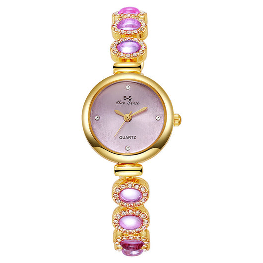 Reloj de Pulsera Elegante para Mujer con Dial Redondo y Diamantes - Image 11
