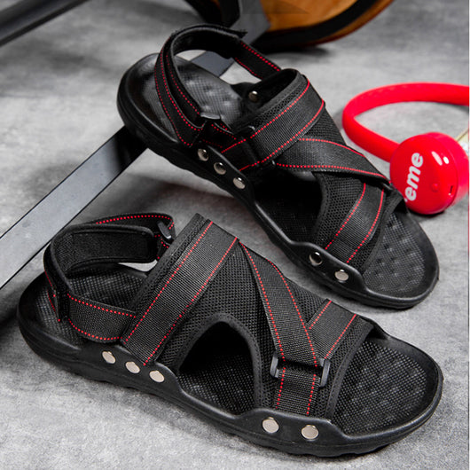 Sandalias Romanas Casuales para Hombre con Velcro - Image 5