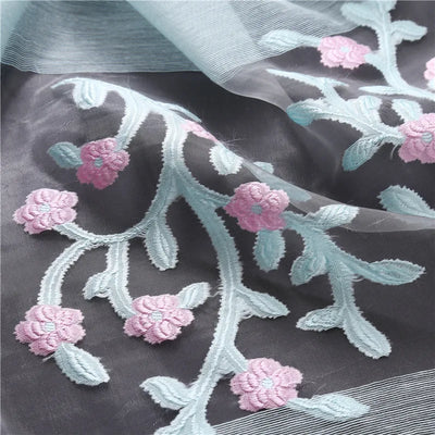 Pañuelo de Seda con Bordado Hueco para Mujer - Estola Ligera Primavera Verano - Image 13