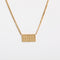 Simple Titanium Steel Square Digital Clavicle Chain Dorado