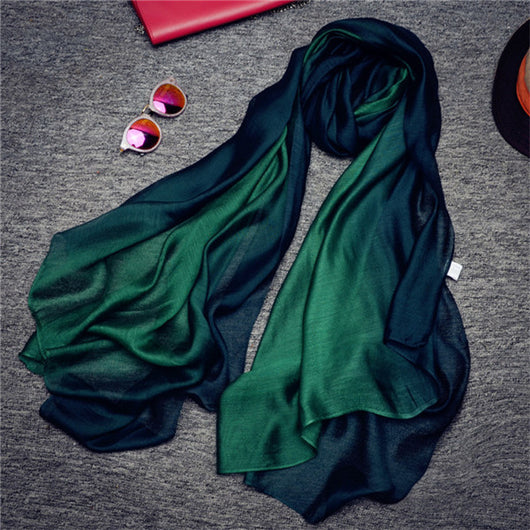 Pashmina Foulard Mujer Seda Algodón Lino - Diseño Versátil Invierno Primavera - Image 3