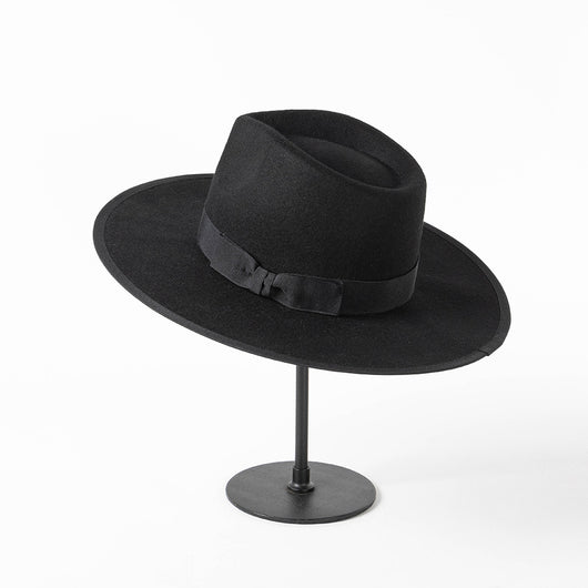 Sombrero de Lana Retro Jazz con Lazo y Corona Elegante - Image 15