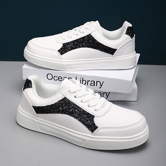 Tenis Blancos Brillantes para Uso Casual - Image 2