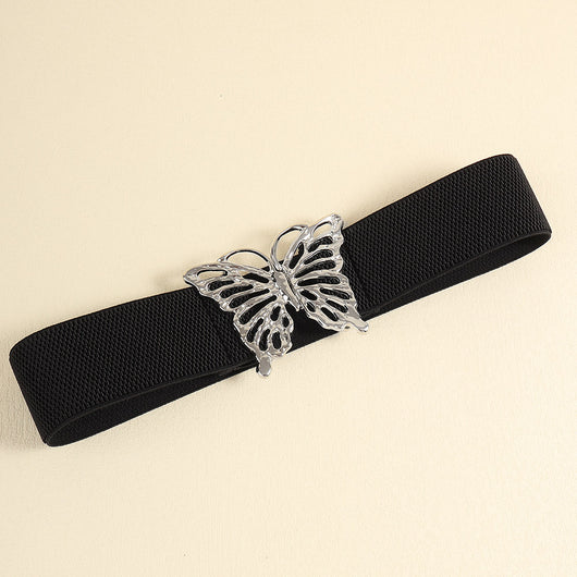 Cinturón Elástico para Mujer con Hebilla Mariposa - Accesorio Decorativo Versátil - Image 12