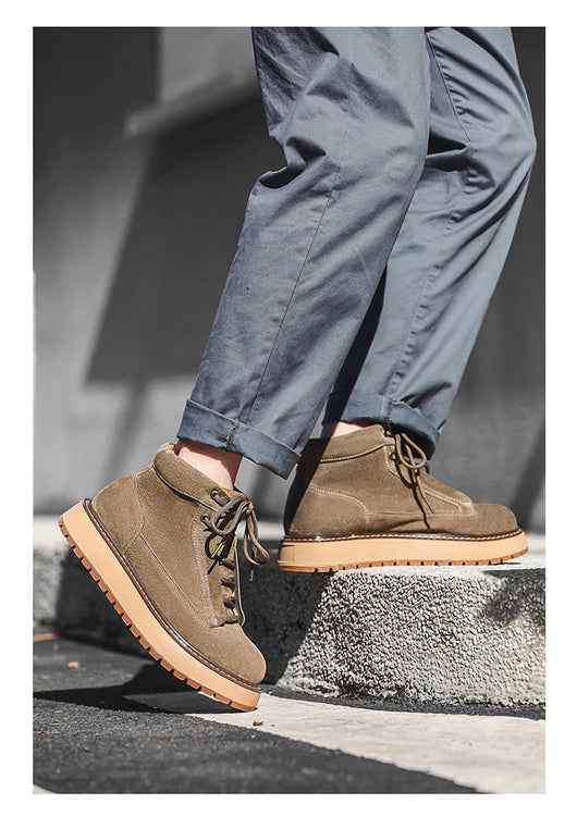 Botas Plataforma de Cuero Genuino Estilo Retro Británico - Image 17