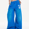 Pantalones Jogger Holgados con Letras Desgastadas y Cordón Ajustable