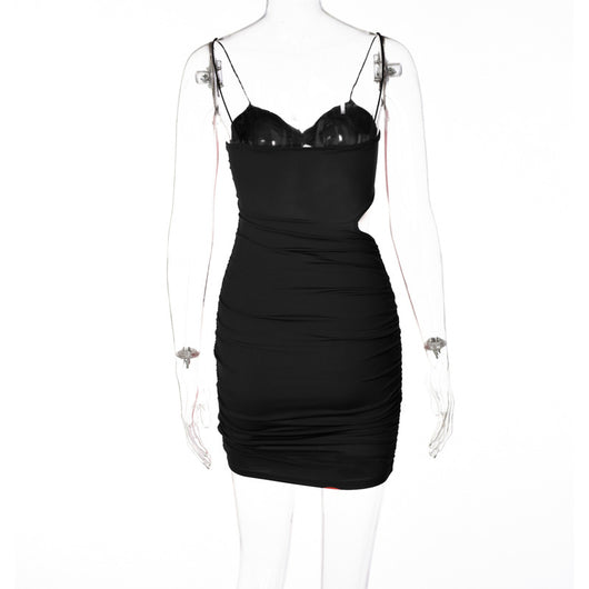 Vestido Envolvente Plisado con Escote Fruncido - Image 4