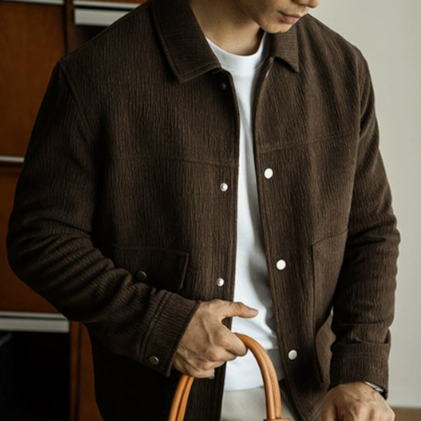 Chaqueta Texturizada Premium para Hombre - Otoño e Invierno