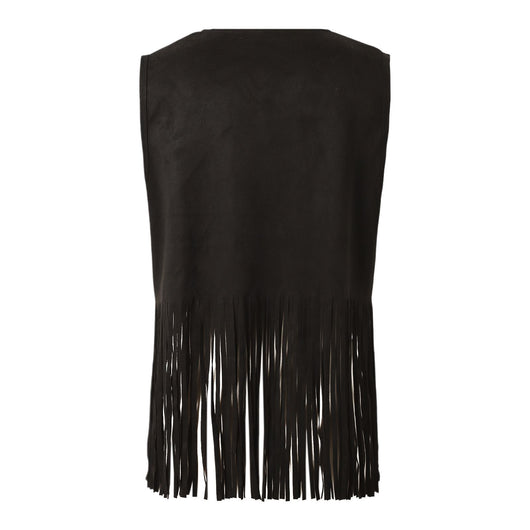 Chaqueta de Gamuza sin Mangas con Flecos y Remaches para Mujer - Image 20