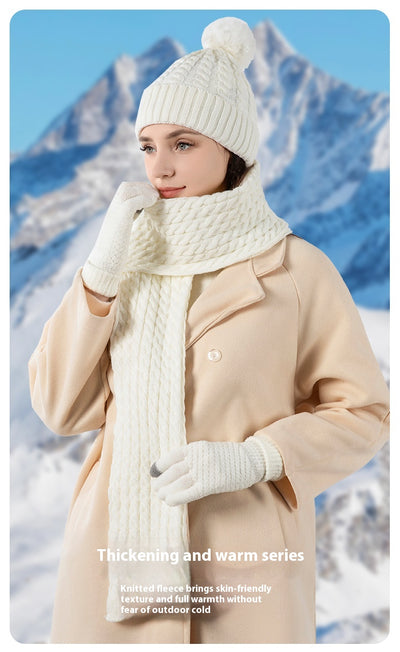 Conjunto Térmico de Invierno: Gorro, Bufanda y Guantes en Lana - Image 10