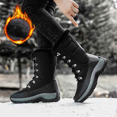 Botas Altas de Terciopelo para Mujer Talla Grande - Image 11