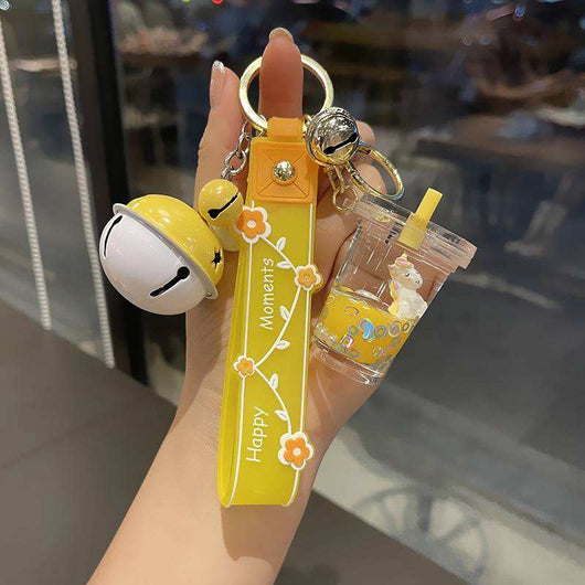 Llavero Taza de Té Lechoso Viral - Diseño Kawaii de Celebridad Internet - Image 7