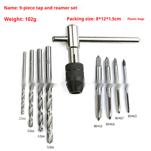 Juego Combinado de Brocas Helicoidales y Machuelos con Giro Ajustable - Image 14