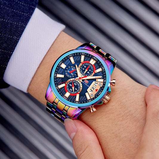Reloj de Cuarzo Personalizado Resistente al Agua con Esfera de Color Mágico - Image 2
