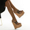 Sandalias de Cuña Alta 16cm para Mujer - Elegancia y Comodidad