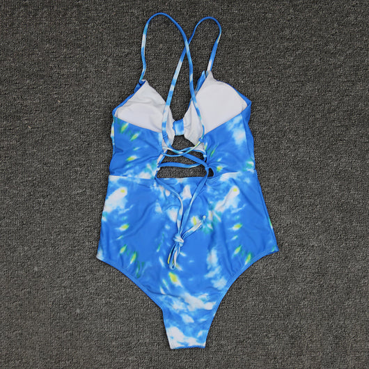 Traje de Baño Entero para Mujer con Tirantes Cruzados - Image 11
