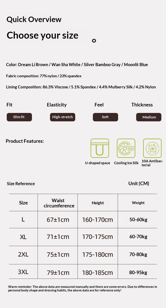 Calzoncillos Boxer Briefs de Seda de Hielo Satinada Antibacteriana para Hombre - Image 13