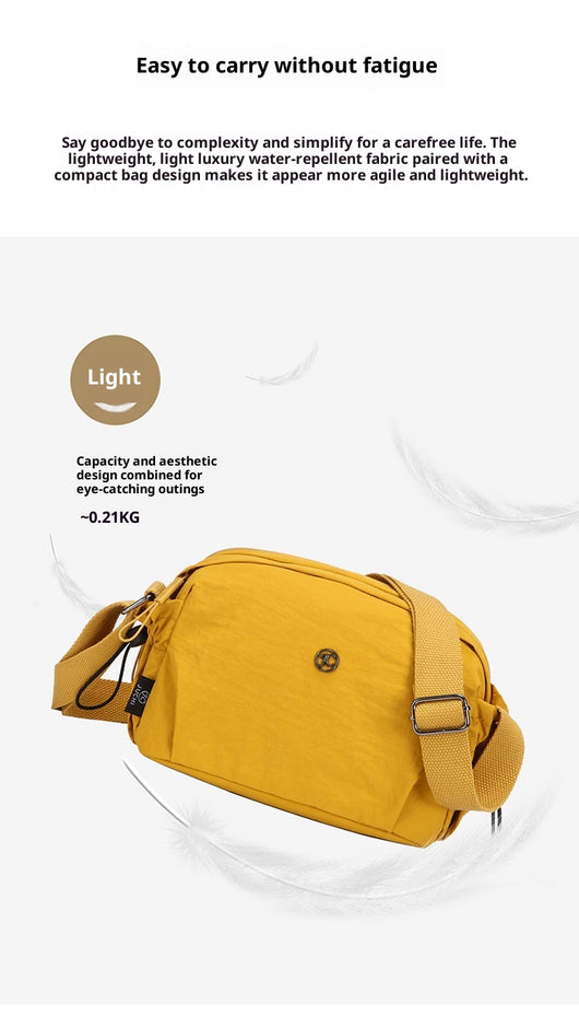 Bolso Bandolera Multicompartimento Nylon Ligero para Mujer - Viajes y Uso Diario - Image 14
