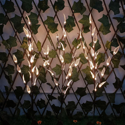 Luces LED Solares Impermeables para Jardín en Forma de Hojas - Image 13