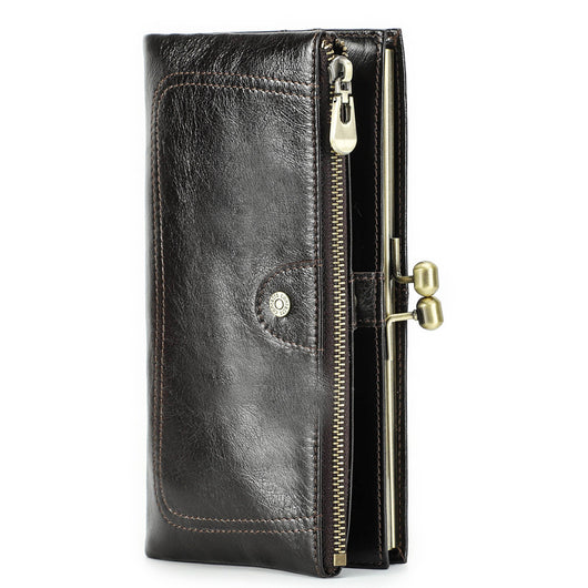 Billetera de Cuero Premium para Mujer - Diseño Elegante Black Angel - Image 5