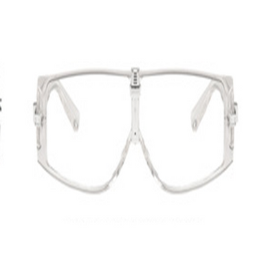 Clear oversized cycling goggles with a full-frame design and transparent lenses, suitable for men. - Image 8