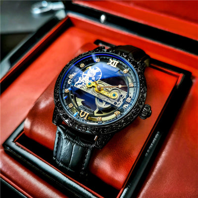 Reloj Mecánico Automático para Hombre con Cristal Doble y Resistencia al Agua - Image 9