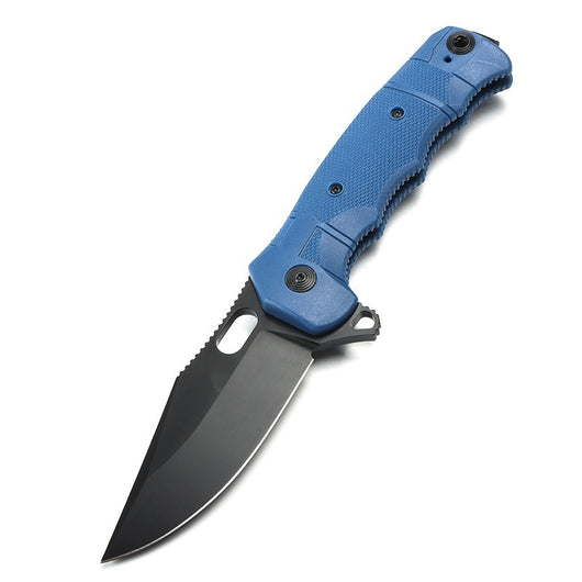 Cuchillo Plegable de Supervivencia Outdoor - Acero Inoxidable con Funda de Nylon - Image 7