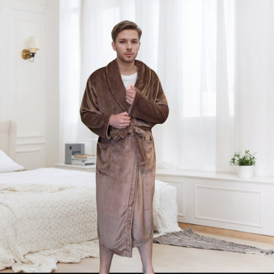 Pijama Largo Pareja Bata Cómoda para el Hogar - Image 19