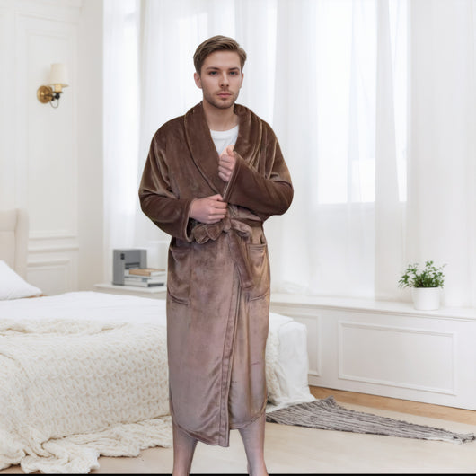 Pijama Largo Pareja Bata Cómoda para el Hogar - Image 19