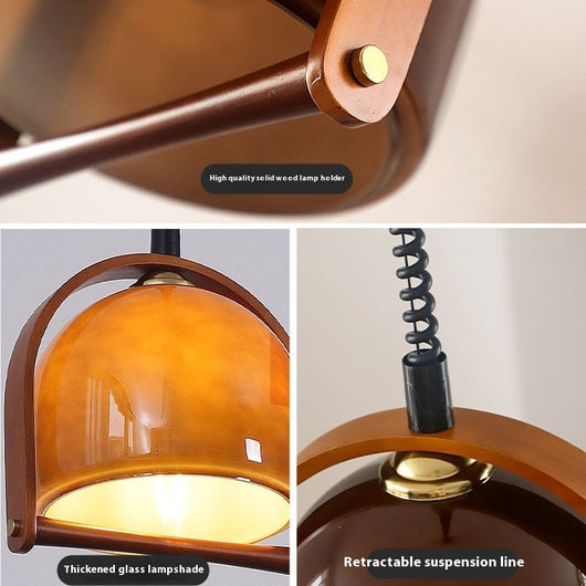 Lámpara Colgante Retráctil Estilo Vintage Americano para Dormitorio - Image 4