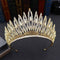 European and American Atmosphere Exquisite Crystal Rhinestone Crown Accessories C Gold